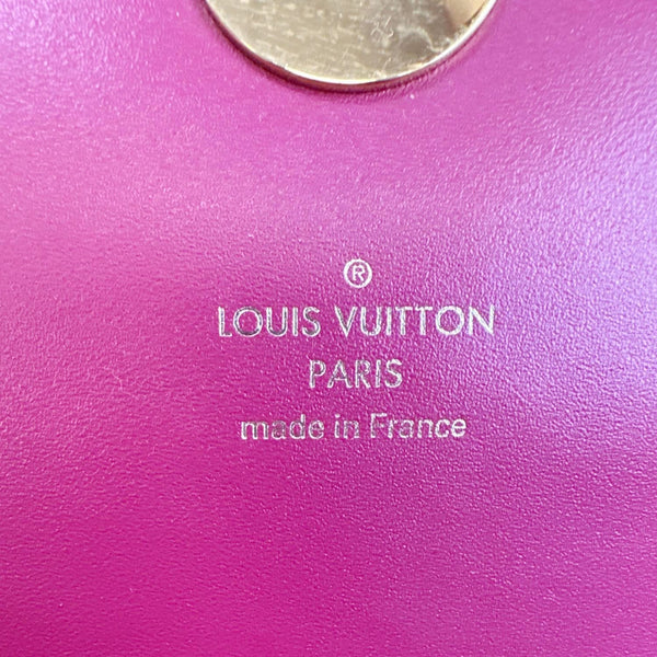 LOUIS VUITTON Flore Monogram Canvas Chain Wallet Fuchsia