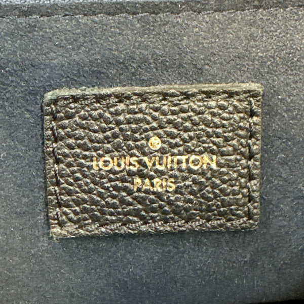LOUIS VUITTON Neverfull MM Empreinte Leather Tote Shoulder Bag Black