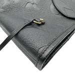 LOUIS VUITTON Neverfull MM Empreinte Leather Tote Shoulder Bag Black