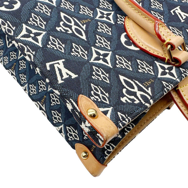 LOUIS VUITTON Onthego MM Since 1854 Jacquard Shoulder Bag Blue