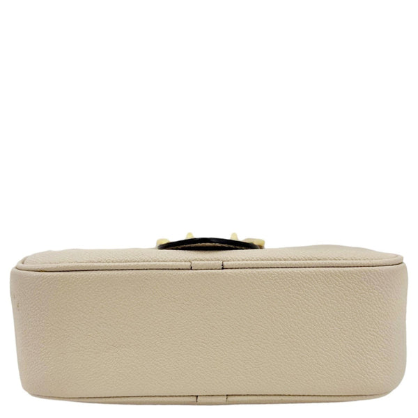 BURBERRY Buckle Small Leather Crossbody Bag Limestone