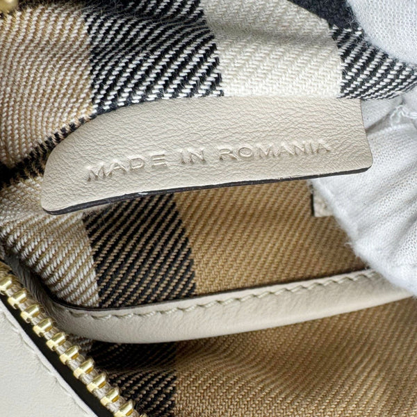 BURBERRY Buckle Small Leather Crossbody Bag Limestone