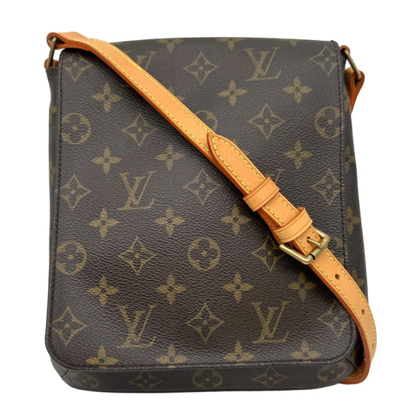LOUIS VUITTON Musette Salsa PM Monogram Canvas Shoulder Bag Brown
