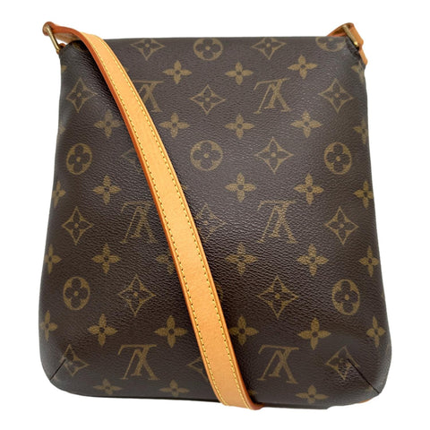 LOUIS VUITTON Musette Salsa PM Monogram Canvas Shoulder Bag Brown