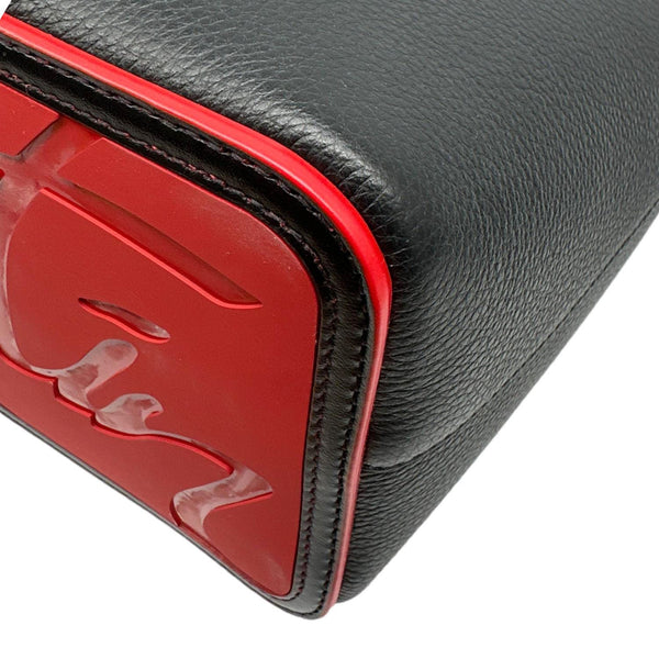 CHRISTIAN LOUBOUTIN Cabata Studded Calfskin Leather Tote Bag Black