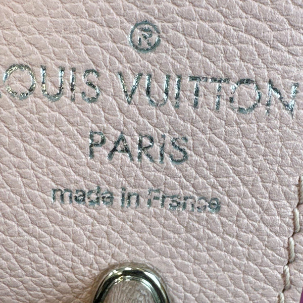 LOUIS VUITTON Lockme Cabas Perforated Leather Shoulder Tote Bag Pink