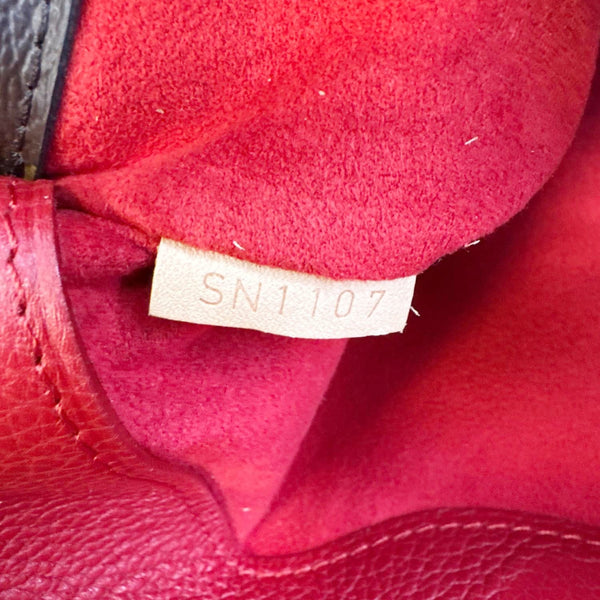 LOUIS VUITTON Pallas MM Monogram Canvas Shoulder Bag Brown