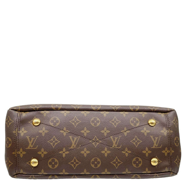 LOUIS VUITTON Pallas MM Monogram Canvas Shoulder Bag Brown