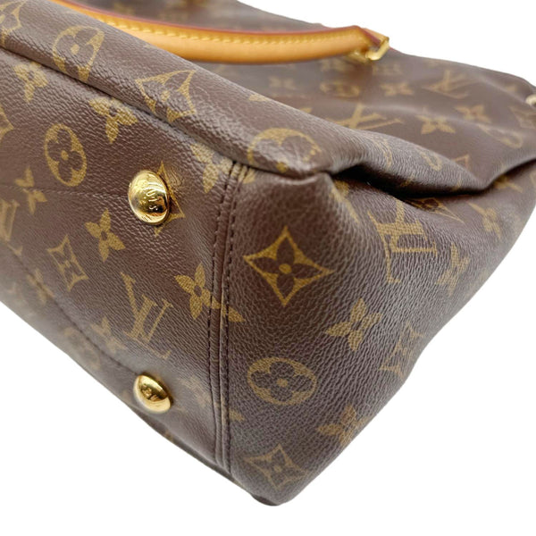 LOUIS VUITTON Pallas MM Monogram Canvas Shoulder Bag Brown