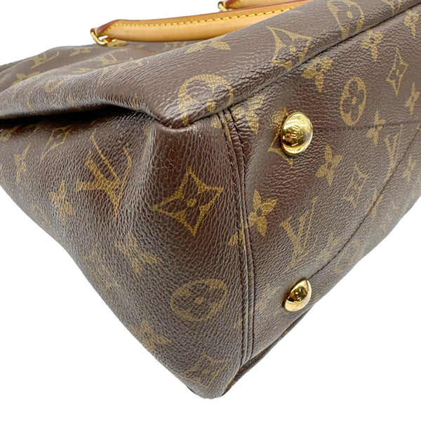 LOUIS VUITTON Pallas MM Monogram Canvas Shoulder Bag Brown