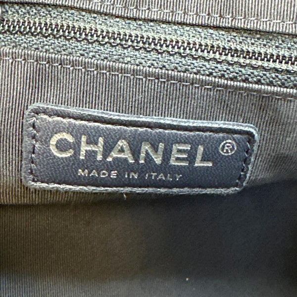 CHANEL Medium Two Tone Quilted Calfskin Leather Chain Camera Crossbody Bag Blue