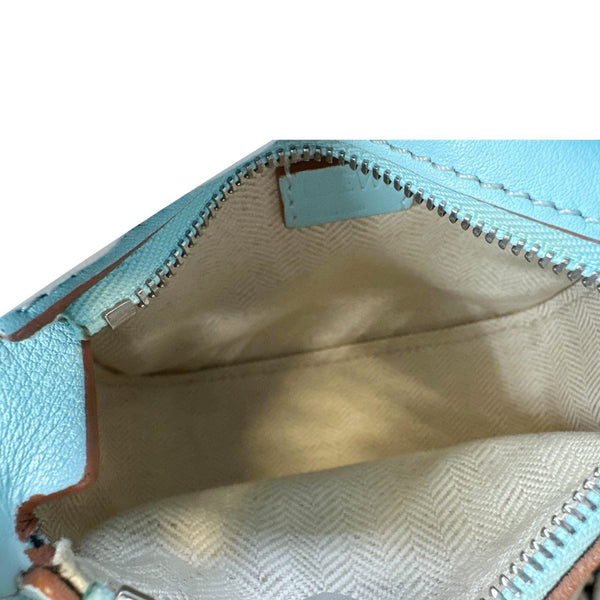 LOEWE Puzzle Nano Calfskin Leather Shoulder Bag Blue