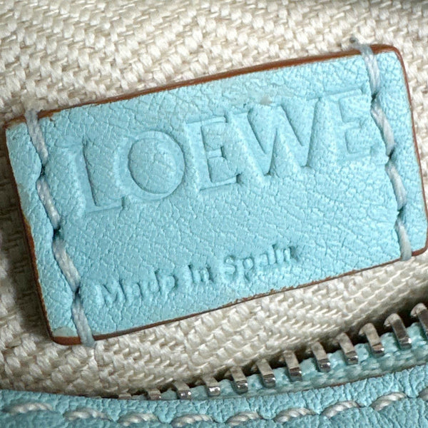 LOEWE Puzzle Nano Calfskin Leather Shoulder Bag Blue