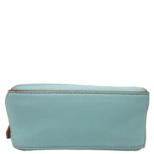 LOEWE Puzzle Nano Calfskin Leather Shoulder Bag Blue