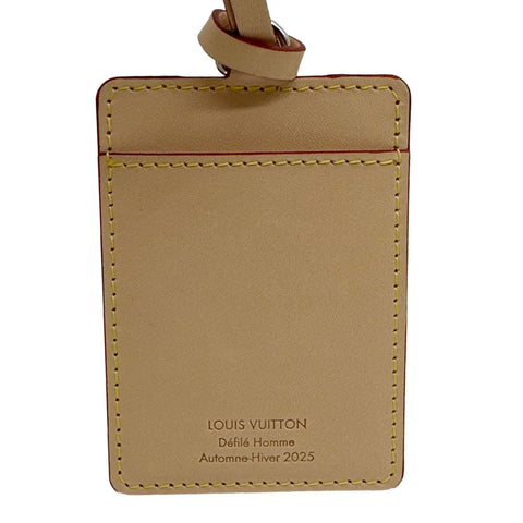 LOUIS VUITTON Invitation Leather Tag Beige