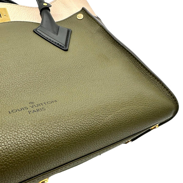 LOUIS VUITTON On My Side MM Monogram Canvas Satchel Bag Cream