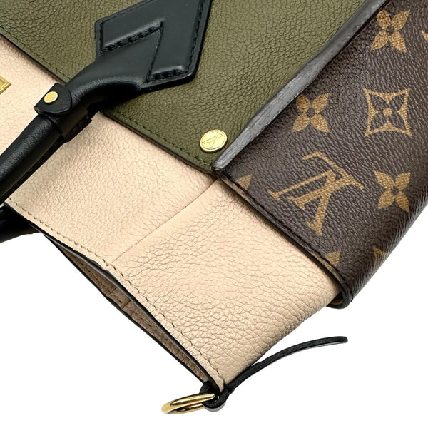 LOUIS VUITTON On My Side MM Monogram Canvas Satchel Bag Cream