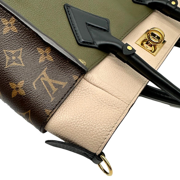 LOUIS VUITTON On My Side MM Monogram Canvas Satchel Bag Cream