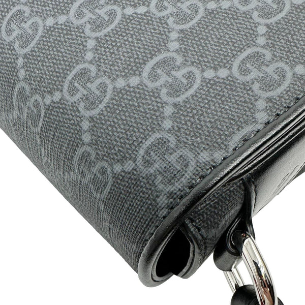 GUCCI Mini GG Supreme Canvas Messenger Bag Black 791741