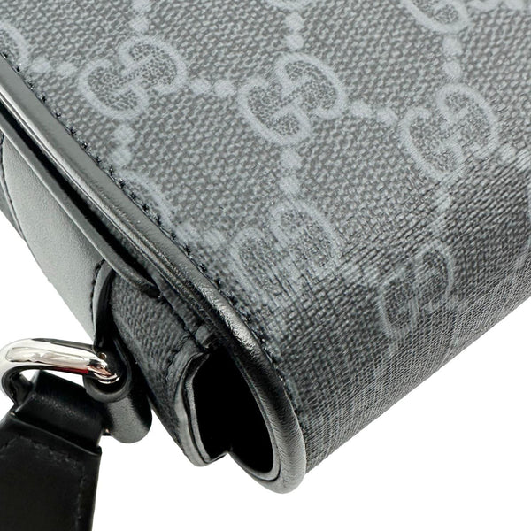 GUCCI Mini GG Supreme Canvas Messenger Bag Black 791741