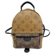 LOUIS VUITTON Palm Springs Mini Monogram Reverse Canvas Backpack Bag Brown