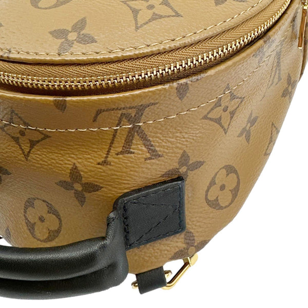 LOUIS VUITTON Palm Springs Mini Monogram Reverse Canvas Backpack Bag Brown