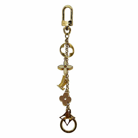 LOUIS VUITTON Fleur de Monogram Bag Charm Gold