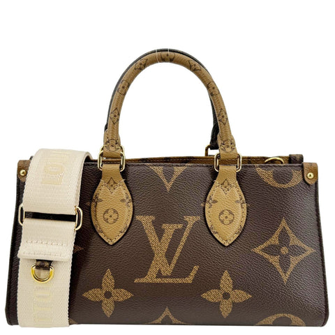 LOUIS VUITTON On-The-Go East West Monogram Canvas Chain 2way Shoulder Bag Brown