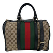 GUCCI Vintage Web Original GG Boston Satchel Bag Beige 247205