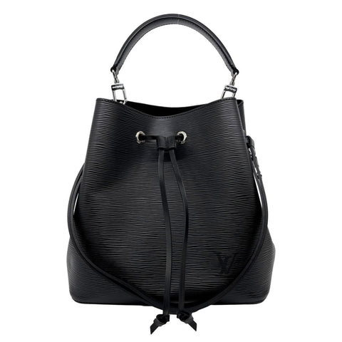 LOUIS VUITTON NeoNoe Epi Leather Shoulder Bag Black