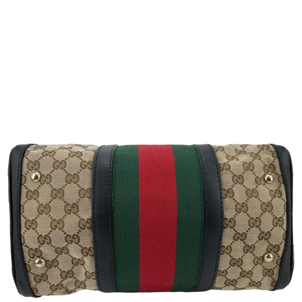 GUCCI Vintage Web Original GG Boston Satchel Bag Beige 247205