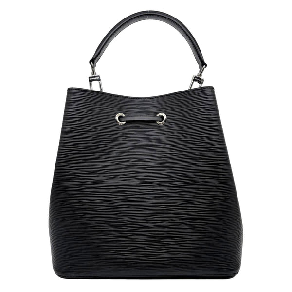 LOUIS VUITTON NeoNoe Epi Leather Shoulder Bag Black