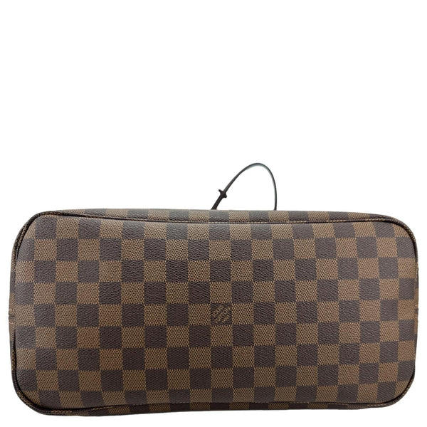 LOUIS VUITTON Neverfull MM Damier Ebene Tote Bag Brown