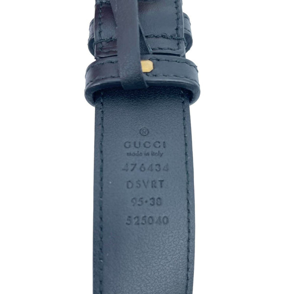 GUCCI GG Marmont Matelasse Leather Belt Bag Black 476434