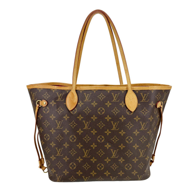 LOUIS VUITTON Neverfull MM Monogram Canvas Tote Bag Brown