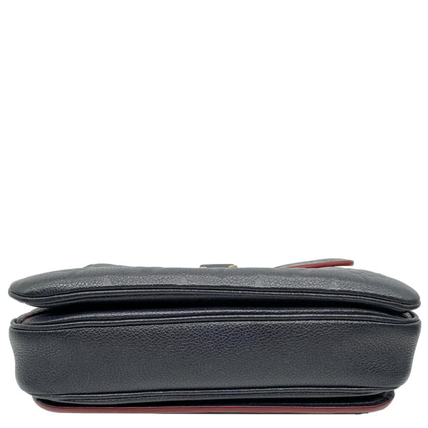 LOUIS VUITTON Metis Pochette Empreinte Leather Crossbody Bag Navy Blue