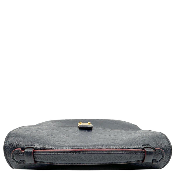 LOUIS VUITTON Metis Pochette Empreinte Leather Crossbody Bag Navy Blue