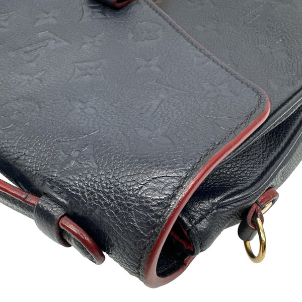 LOUIS VUITTON Metis Pochette Empreinte Leather Crossbody Bag Navy Blue