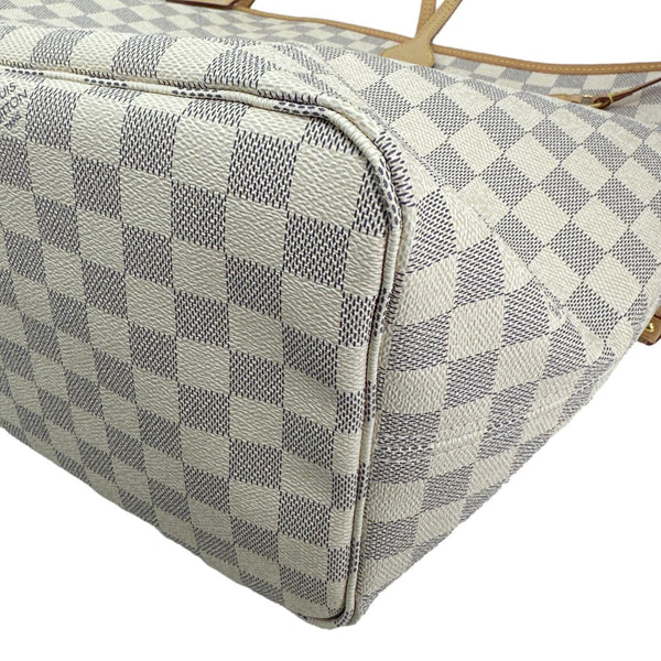 LOUIS VUITTON Neverfull GM Damier Azur Tote Shoulder Bag Rose Ballerine