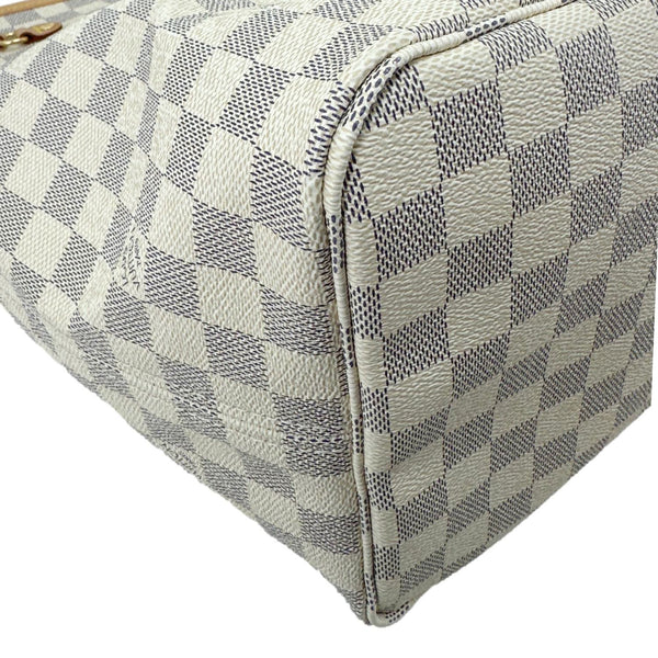 LOUIS VUITTON Neverfull GM Damier Azur Tote Shoulder Bag Rose Ballerine