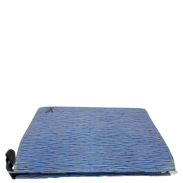 LOUIS VUITTON Toilette Poche Epi Leather Pouch Blue