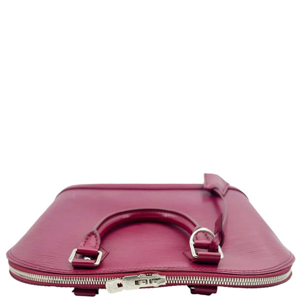 LOUIS VUITTON Alma PM Epi Leather Satchel Crossbody Bag Red