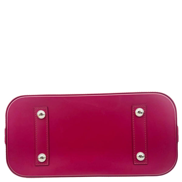 LOUIS VUITTON Alma PM Epi Leather Satchel Crossbody Bag Red