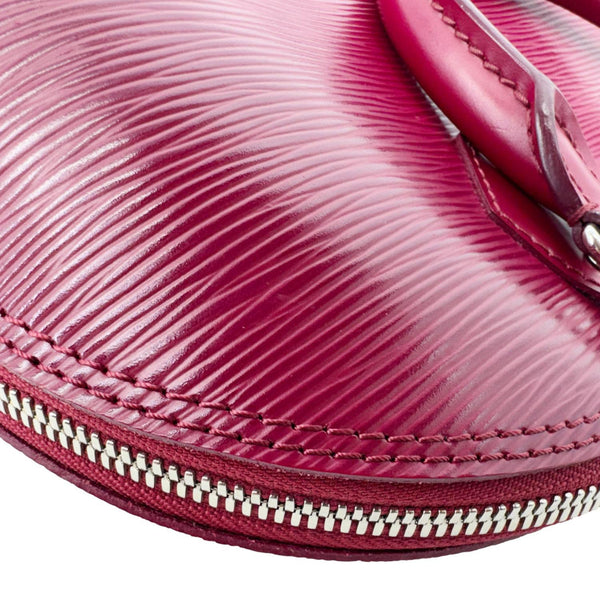 LOUIS VUITTON Alma PM Epi Leather Satchel Crossbody Bag Red