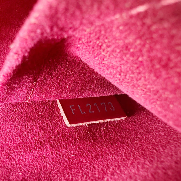 LOUIS VUITTON Alma PM Epi Leather Satchel Crossbody Bag Red