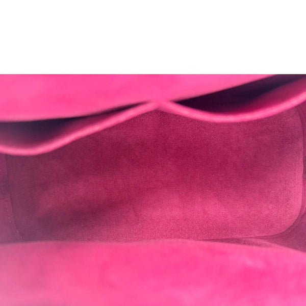 LOUIS VUITTON Alma PM Epi Leather Satchel Crossbody Bag Red