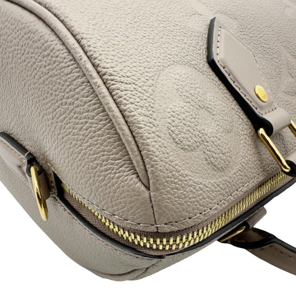 LOUIS VUITTON Speedy Bandouliere 25 Monogram Empreinte Shoulder Bag Beige