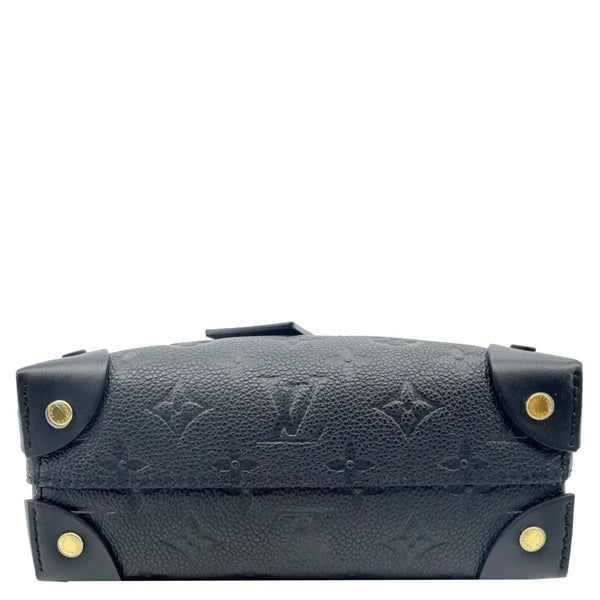 LOUIS VUITTON Petite Malle Souple Monogram Empreinte Shoulder Bag Black