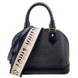 LOUIS VUITTON Alma BB Jacquard Epi Leather Crossbody Bag Black