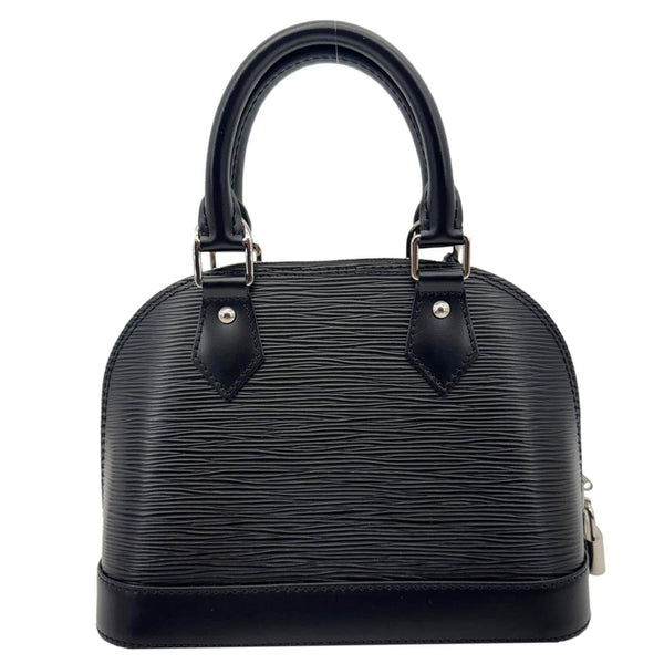 LOUIS VUITTON Alma BB Jacquard Epi Leather Crossbody Bag Black